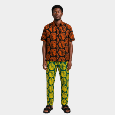 Watermelon Green and Yellow Lounge Trouser